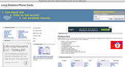 Desktop Screenshot of long-distance-phone-cards.info